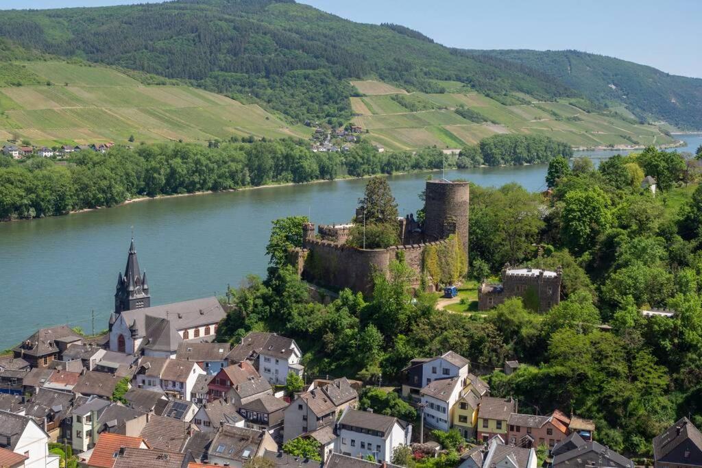 Rheintal-Ferien - 90 Qm Ferienwohnung Mit Wine & Style - Dein Urlaub Am Rhein Niederheimbach Zewnętrze zdjęcie