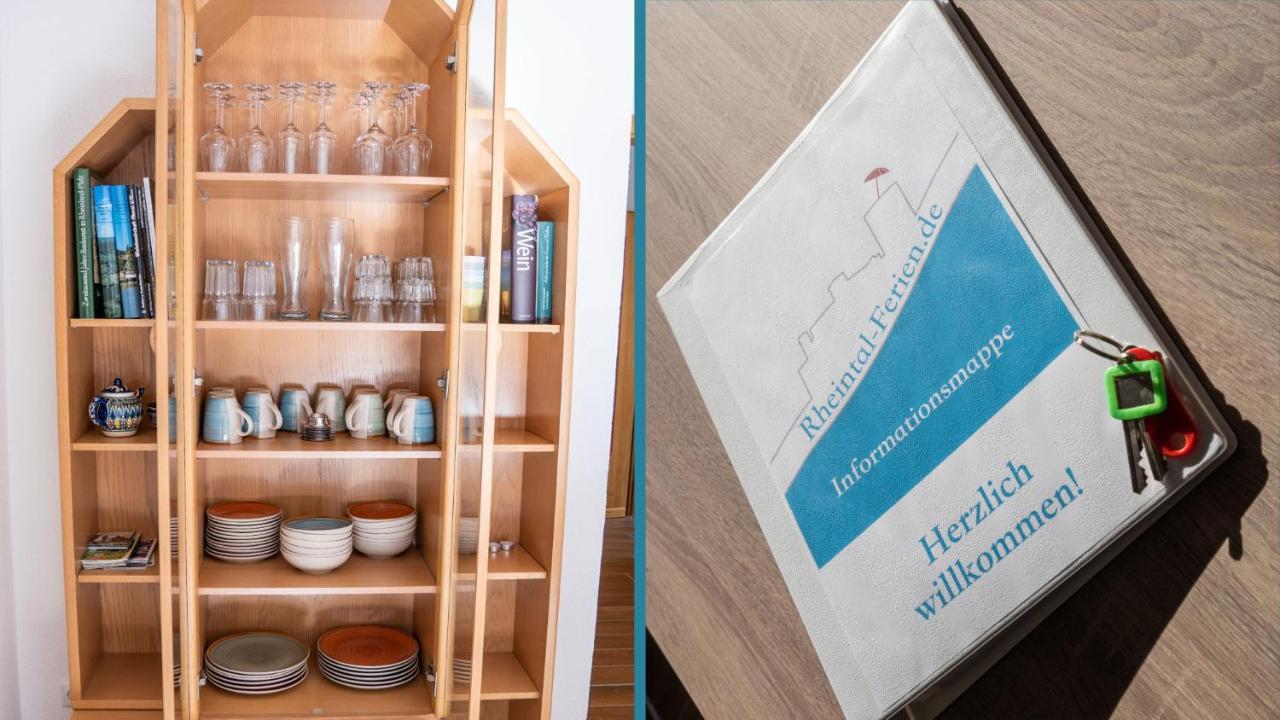 Rheintal-Ferien - 90 Qm Ferienwohnung Mit Wine & Style - Dein Urlaub Am Rhein Niederheimbach Zewnętrze zdjęcie